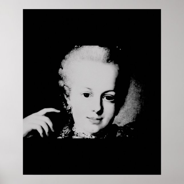 Poster Portrait de Marie-Antoinette Maria Antonia Austria (Devant)