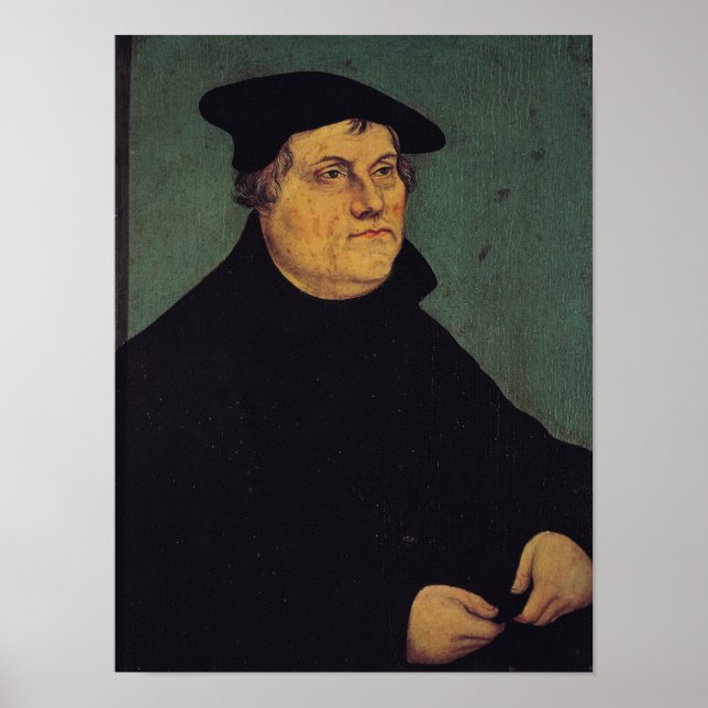 Poster Portrait de Martin Luther 1543 (Devant)