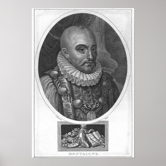 Poster Portrait de Michel de Montaigne (Devant)