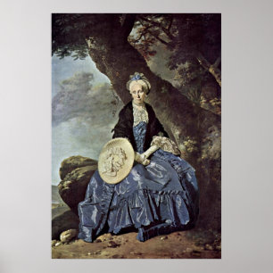 Poster Portrait de Mme Oswald par Johann Zoffany