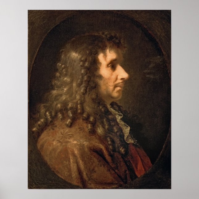 Poster Portrait de Molière 1660 (Devant)