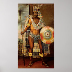 Poster Portrait de Montezuma II