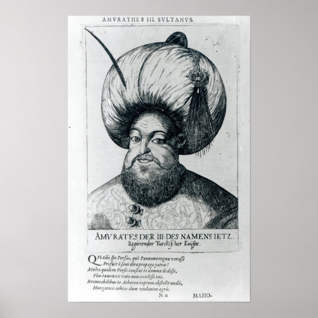 Poster Portrait de Murad III (Devant)
