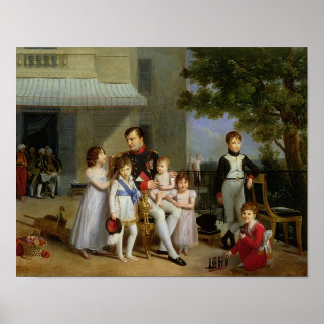Poster Portrait de Napoléon Bonaparte avec ses neveux (Devant)