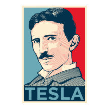Portrait de Nikola Tesla Hope