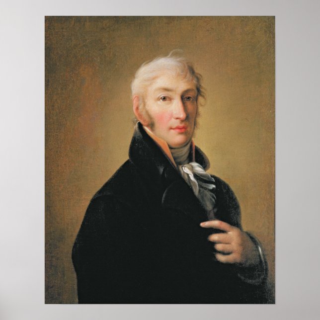 Poster Portrait de Nikolay Mikhaylovich Karamzin, 1805 (Devant)