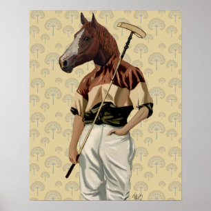 Poster Portrait de Polo Horse