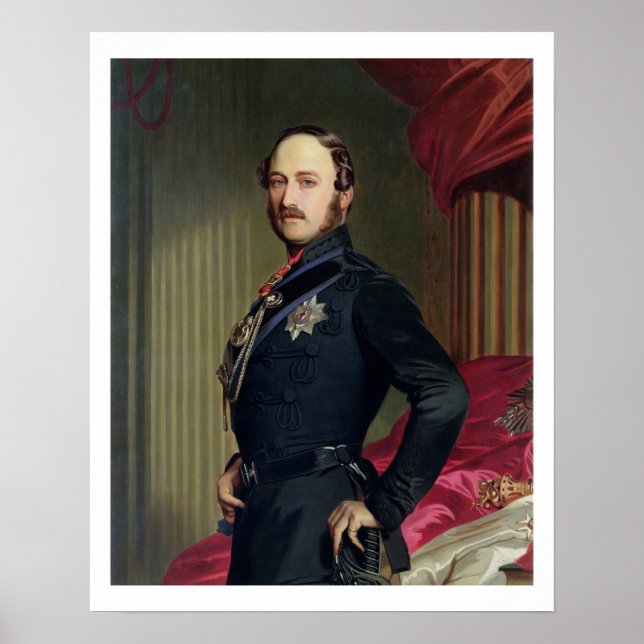 Poster Portrait de Prince Albert (1819-61) 1859 (Devant)