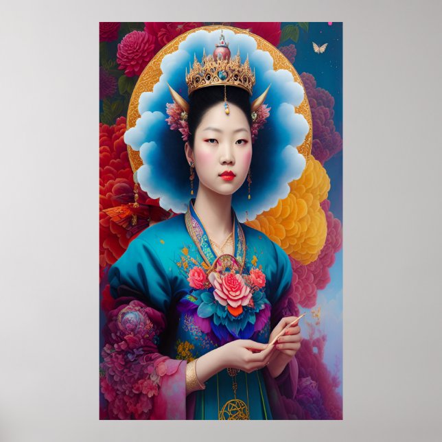 Poster Portrait de princesse asiatique (Devant)