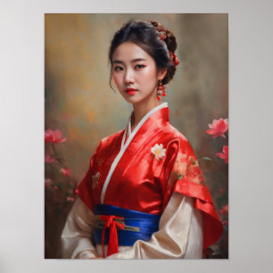 Poster Portrait de princesse chinoise
