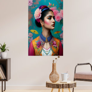 Poster Portrait de princesse élégante