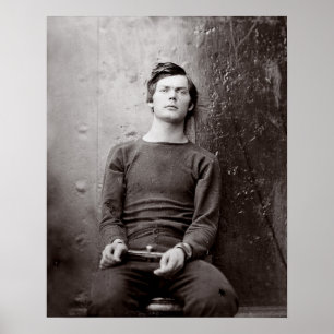 Poster Portrait de prisonnier, 1865. Photo vintage
