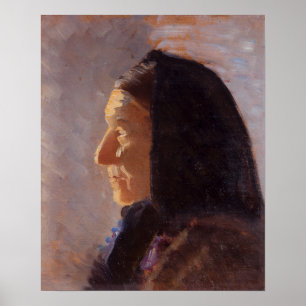Poster Portrait de profil de la femme Skagen