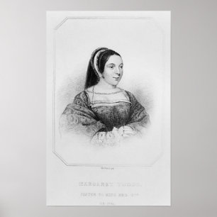 Poster Portrait de reine de Margaret Tudor de l'Ecosse