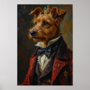 Poster Portrait de Renard Terriers à poil dur Royal