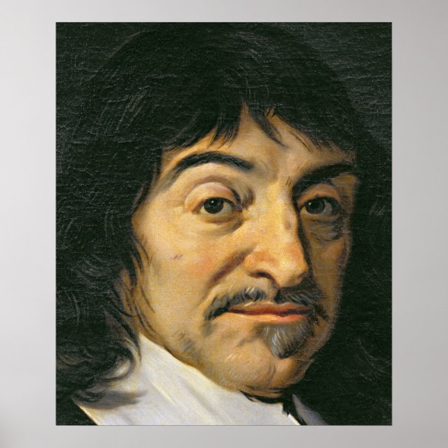 Poster Portrait de René Descartes c.1649 (Devant)