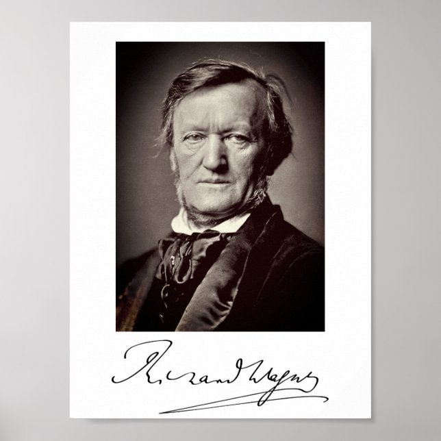 Poster Portrait de Richard Wagner (Devant)