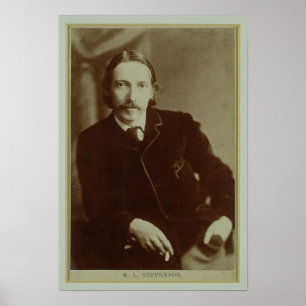Poster Portrait de Robert Louis Balfour Stevenson (1850-9