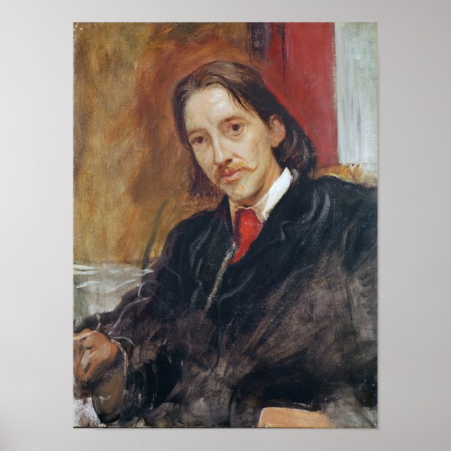 Poster Portrait de Robert Louis Stevenson 1886 (Devant)