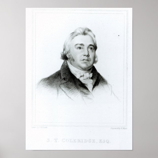 Poster Portrait de Samuel Taylor Coleridge (Devant)