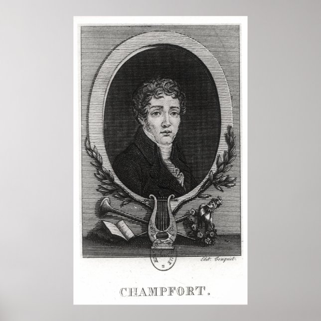 Poster Portrait de Sebastian-Roch Nicolas (Devant)