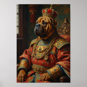 Poster Portrait de Shar-Pei Royal