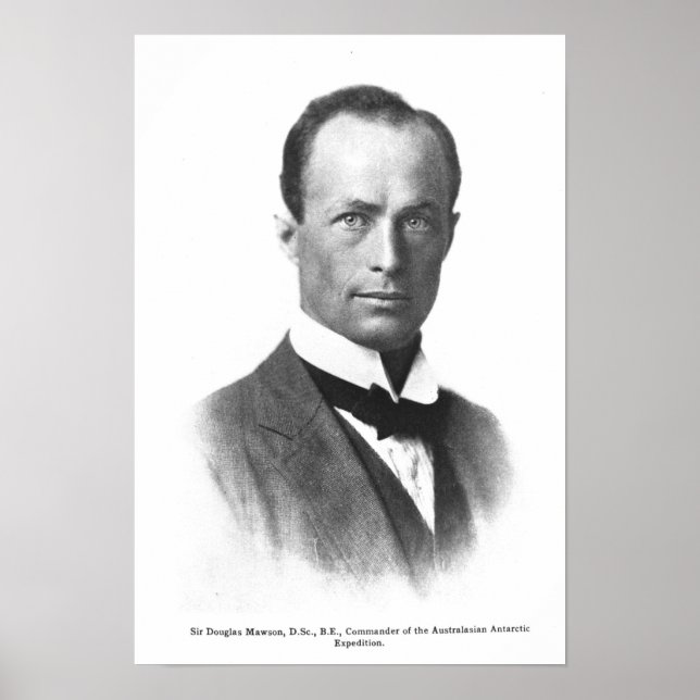 Poster Portrait de Sir Douglas Mawson (Devant)