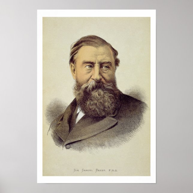Poster Portrait de Sir Samuel Baker (1821-93) (Devant)