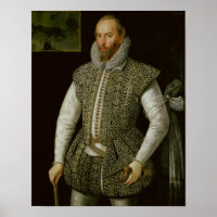 Portrait de Sir Walter Raleigh, 1598