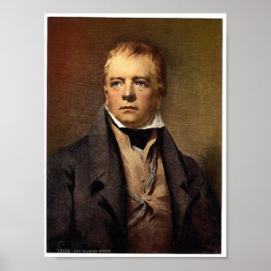 Poster Portrait de Sir Walter Scott classique Photochrom