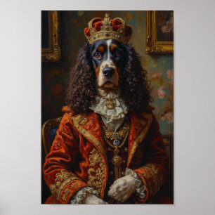 Poster Portrait de Springer Spaniel Royal