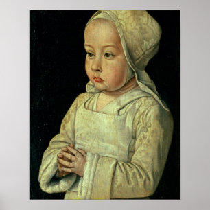 Poster Portrait de Suzanne de Bourbon (1491-1521) fille