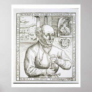 Poster Portrait de Theothrastus Paracelsus (1493-1541), c