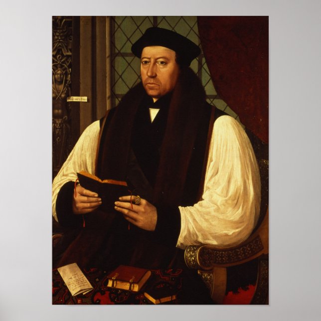 Poster Portrait de Thomas Cranmer 1546 (Devant)