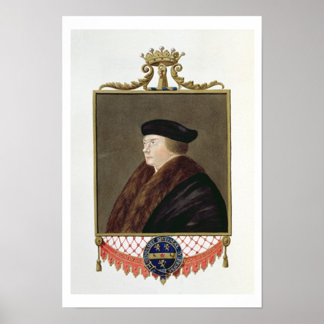 Poster Portrait de Thomas Cromwell (c.1485-1540) Ist Earl (Devant)