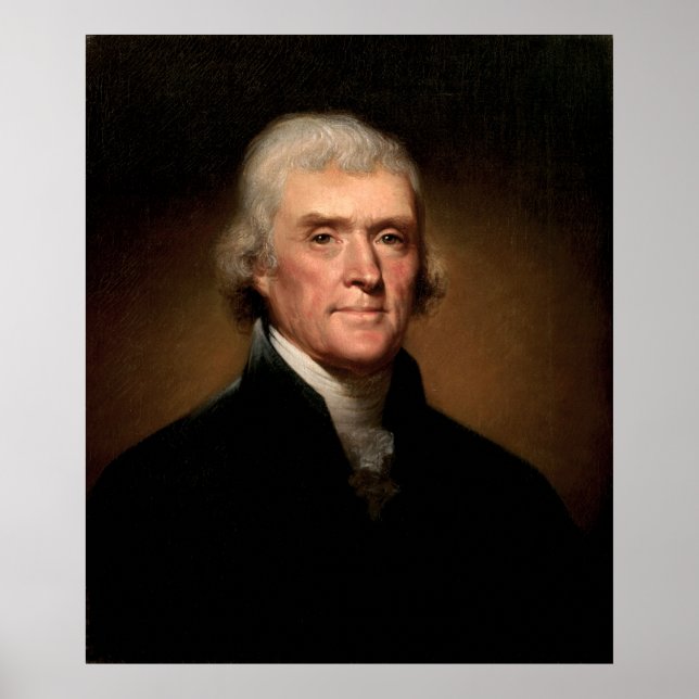 Poster Portrait de Thomas Jefferson (Devant)