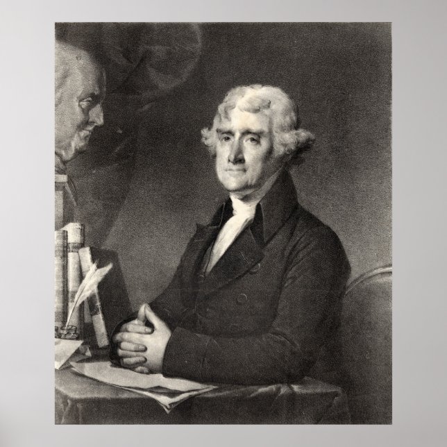 Poster Portrait de Thomas Jefferson (Devant)