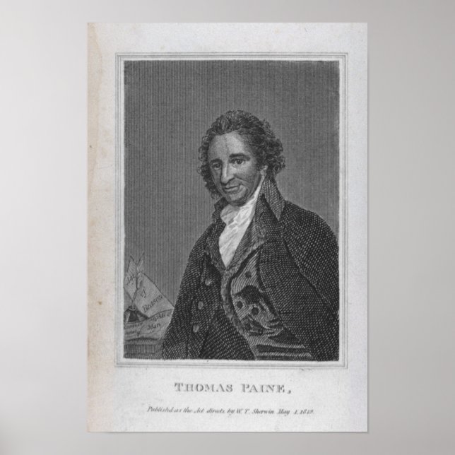 Poster Portrait de Thomas Paine du Volume I (Devant)