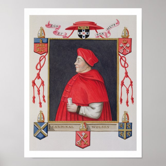 Poster Portrait de Thomas Wolsey (c.1475-1530) (Devant)