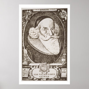 Poster Portrait de Valentine Andreae (1568-1643), copie