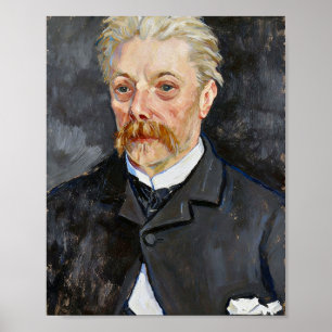 Poster Portrait de Van Gogh de l'homme à la moustache