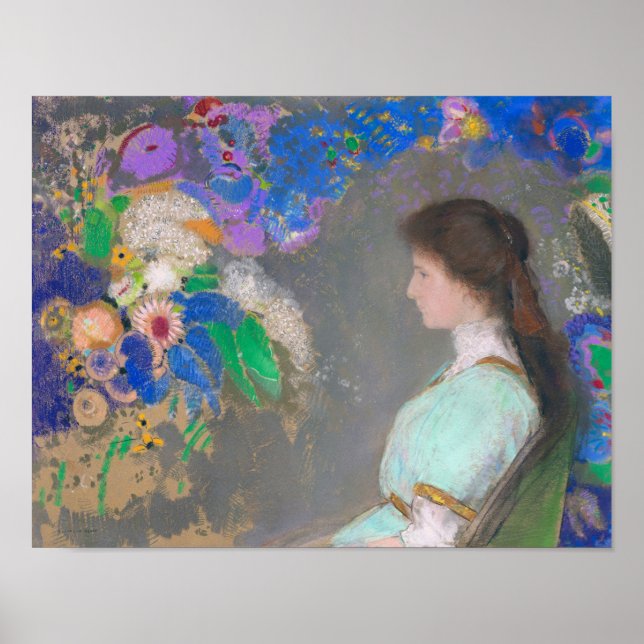 Poster Portrait de Violette Heymann, Redon (Devant)