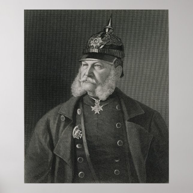 Poster Portrait de William I roi de Prusse (Devant)