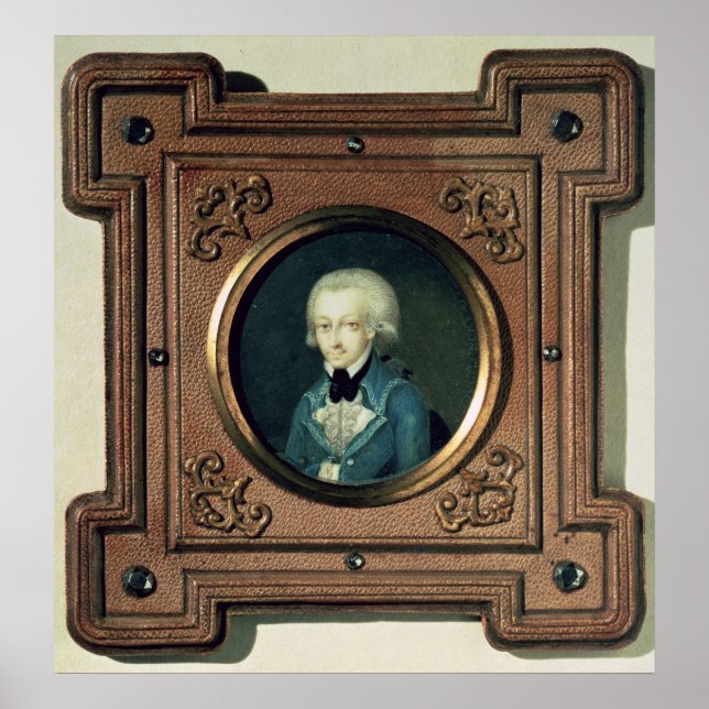 Poster Portrait de Wolfgang Amadeus Mozart, 1773 (Devant)