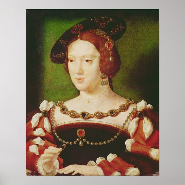Poster Portrait d'Eleanor de Hapsbourg (Devant)