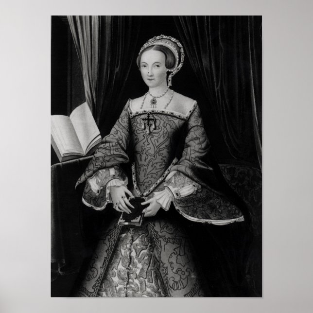 Poster Portrait d'Élisabeth I quand Princesse c.1546 (Devant)