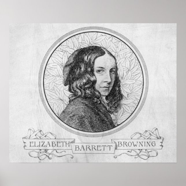Poster Portrait d'Elizabeth Barrett Browning (Devant)