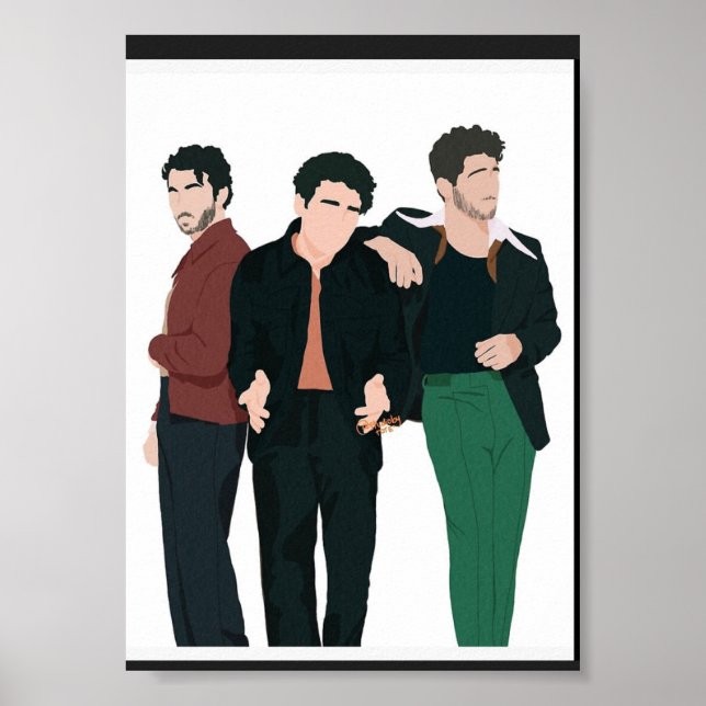 Poster Portrait des frères Jonas (Devant)