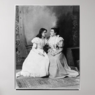 Poster Portrait d'Helen Keller et Anne Sullivan