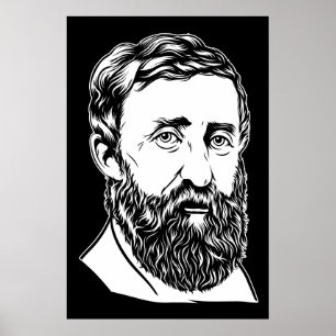 Poster Portrait d'Henry David Thoreau